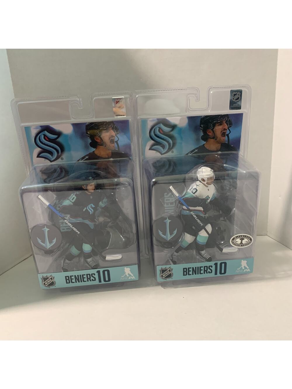 McFarlane Toys Lot Of 2 Legacy Series Figure 6 Matty Beniers 10 NHL Hockey